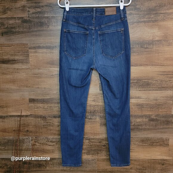 Madewell Jeans Size 28 Curvy Hi Rise Skinny Sussex Wash MB354 Tummy Control - Picture 2 of 12